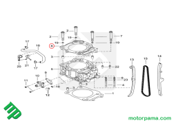 GUARNIZIONE TESTA tgb 910178 (2)